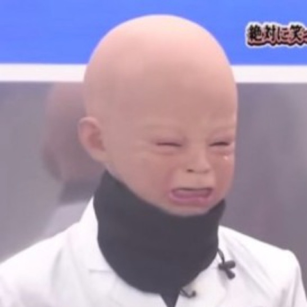 🇯🇵Crybaby crying adult face mask costume - Picture 2 of 5